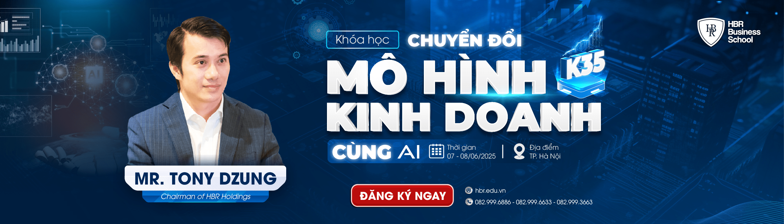 CHUYỂN ĐỔI MÔ HÌNH KINH DOANH CÙNG AI K35